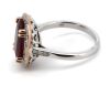 14K White/Rose Gold, Ruby and Diamond, Halo Ring - 2