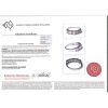 14K White Gold, Pink Sapphire and Diamond, Eternity Ring - 4