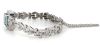 14K White Gold, Aquamarine and Diamond, Art Deco Bracelet - 2