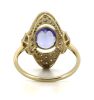 14K Yellow Gold, Tanzanite and Diamond, Cluster Ring - 3