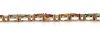 14K Rose Gold, Mixed Coloured Sapphire and Diamond, Line Bracelet - 3