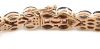 14K Rose Gold, Blue Sapphire and Diamond, Decorative Line Bracelet - 6