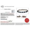 14K Rose Gold, Blue Sapphire and Diamond, Decorative Line Bracelet - 8