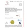 14K Rose Gold, Kunzite and Diamond, Halo Drop Earrings - 5