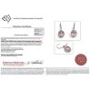 14K White Gold, Kunzite and Diamond, Halo Drop Earrings - 4