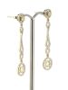 14K Yellow Gold, Light Fancy Yellow Diamond, Drop Earrings - 2