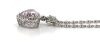 14K White Gold, 7.59ct Kunzite and Diamond, Halo Pendant Necklace - 3