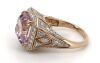 14K Rose Gold, 9.80ct Kunzite and Diamond, Statement Ring - 2