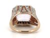 14K Rose Gold, 9.80ct Kunzite and Diamond, Statement Ring - 3