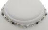 9K White Gold Black Diamond link bracelet - 4