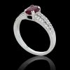 18K White Gold Ruby and Diamond Dress Ring - 4