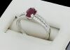 18K White Gold Ruby and Diamond Dress Ring - 5