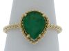 18K Yellow Gold Emerald Dress Ring - 4