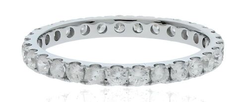 18K White Gold Diamond Eternity Ring