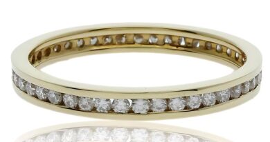 18K Yellow Gold Diamond Eternity Ring