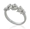 18K White Gold Diamond Dress Ring - 4