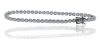 18K White Gold TDW 3.19 ct Lab Diamond Tennis Bracelet - 2