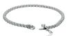 18K White Gold TDW 3.19 ct Lab Diamond Tennis Bracelet - 5