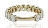 18K Yellow Gold 3.15ct Lab Diamond band ring - 3