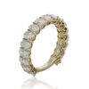 18K Yellow Gold 3.15ct Lab Diamond band ring - 4