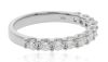 18K White Gold 1Ct TDW Lab Diamond band ring - 3