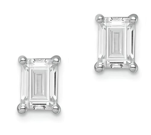 18K White Gold 1.05 Ct TDW Lab Grown Diamond Stud Earrings