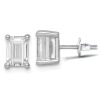 18K White Gold 1.05 Ct TDW Lab Grown Diamond Stud Earrings - 2