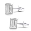 18K White Gold 1.05 Ct TDW Lab Grown Diamond Stud Earrings - 3