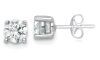 18K White Gold 1.05 Ct TDW Lab Grown Diamond Stud Earrings