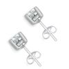 18K White Gold 1.05 Ct TDW Lab Grown Diamond Stud Earrings - 2