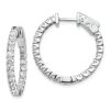 14K White Gold 1.72Ct TDW Lab Grown Diamond Hop Earrings - 3