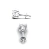 18K White Gold 3.05 Ct TDW Lab Grown Diamond Stud Earrings IGI Certified - 3