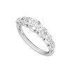 18K White Gold Round Brilliant 1Ct TDW Lab Grown Diamond Ring Set - 2