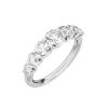 18K White Gold Round Brilliant 1Ct TDW Lab Grown Diamond Ring Set - 3