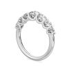 18K White Gold Round Brilliant 1Ct TDW Lab Grown Diamond Ring Set - 4