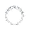 18K White Gold Round Brilliant 1Ct TDW Lab Grown Diamond Ring Set - 5