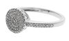 9K White Gold Diamond Dress Ring - 2