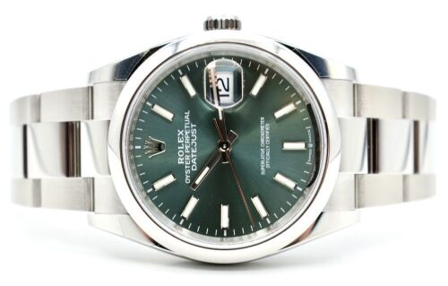 Rolex Datejust 36mm, 116200, mint green dial, Unworn