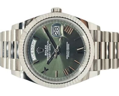 Rolex Day Date 228239 White Gold Green Dial (2018)
