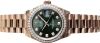 Rolex Datejust 28 Rose Gold Green Dial Factory Diamond Set