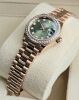 Rolex Datejust 28 Rose Gold Green Dial Factory Diamond Set - 4