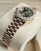 Rolex Datejust 28 Rose Gold Green Dial Factory Diamond Set - 5