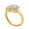 9K Yellow Gold Diamond Dress ring - 3