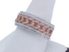 9K White Gold and Rose Gold rhodium Dress Ring - 5