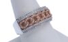 9K White Gold and Rose Gold rhodium Dress Ring - 6