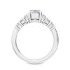 18K White Gold Lab grown Diamond Trilogy Ring - 2