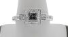 9K White Gold Black and White Diamond Dress Ring - 4