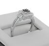 9K White Gold Black and White Diamond Dress Ring - 5