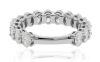 18K White Gold Lab Diamond Enternity Ring - 3