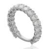 18K White Gold Lab Diamond Enternity Ring - 4